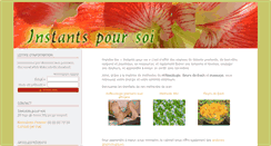 Desktop Screenshot of instants-pour-soi.fr